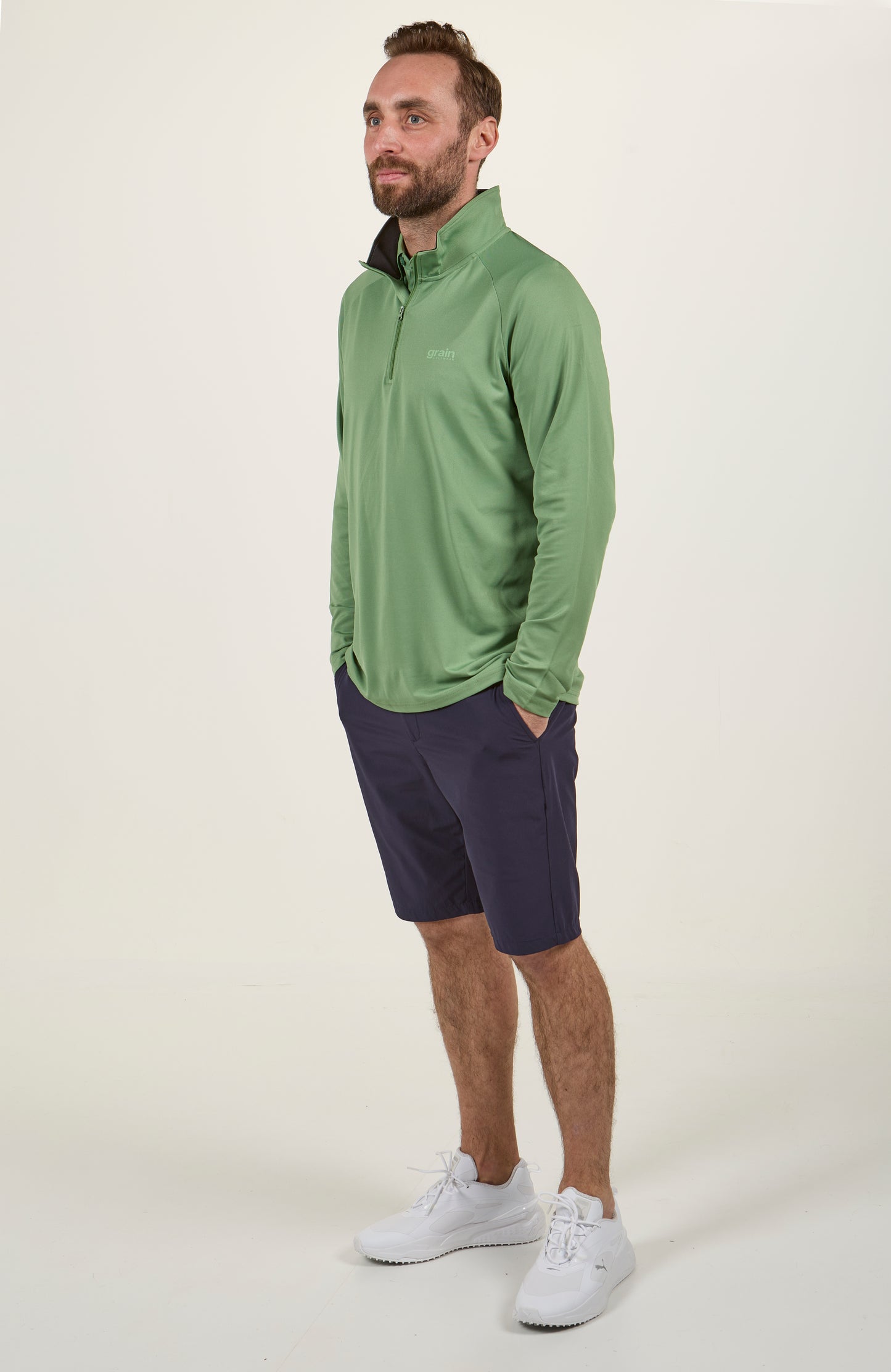 Halfzip – Turf Green
